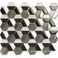 Hexagon Design Glas Mosaik